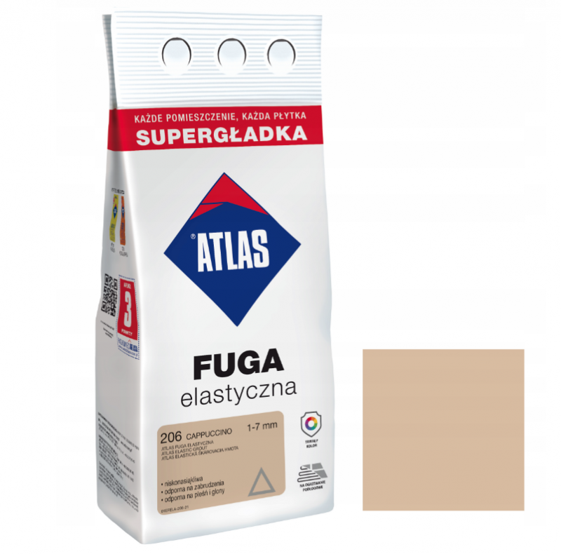 Fuga elastyczna 206 cappucino Atlas 2 kg