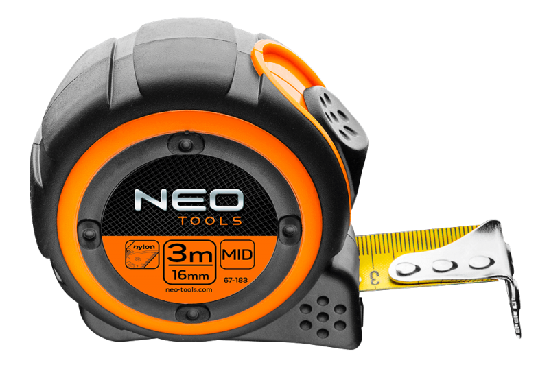 Miara stalowa zwijana Neo 67-188 8 m 25 mm