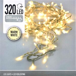 Lampki choinkowe 320 LED ciepłe białe