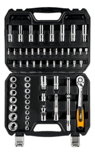 NEO Klucze nasadowe 1/2" CRV 08-663 58 szt