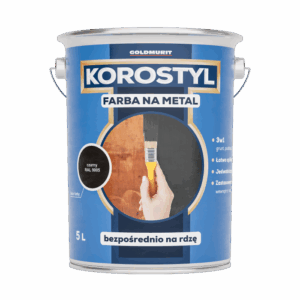 Farba na Metal 3w1- Bezpośrednio na Rdzę Stalowy RAL 7046 5l