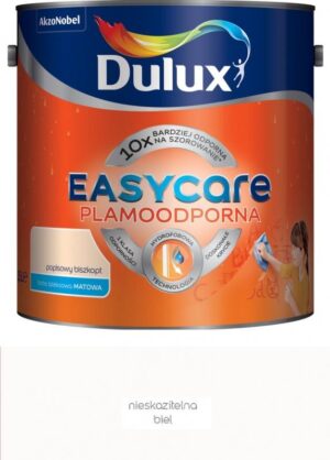 Farba plamoodporna do ścian Dulux EasyCare nieskazitelna biel 9 l