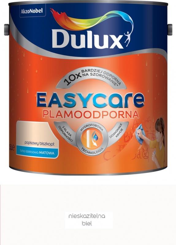 Farba plamoodporna do ścian Dulux EasyCare nieskazitelna biel 9 l