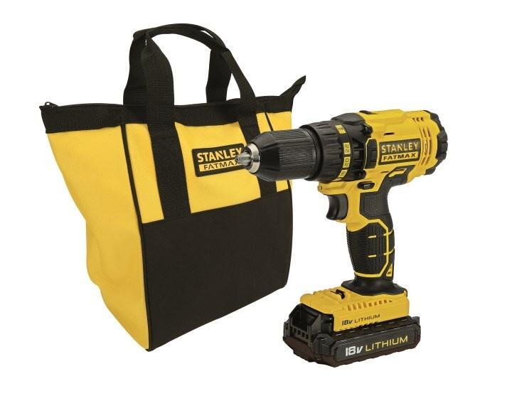 Wiertarko-wkrętarka z torbą Stanley Fatmax FMC601C2S 18V 2x1.3AH