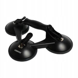 PRZYSSAWKA POTRÓJNA DO GLAZURY, SZKŁA Z METALOWĄ PODSTAWĄ BIHUI 11cm/120kg