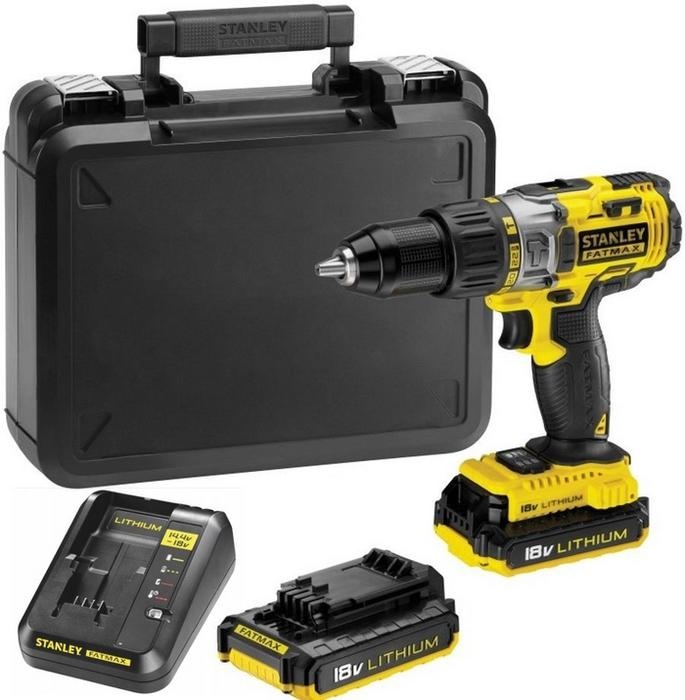 Wiertarko-wkrętarka akumulatorowa z udarem Stanley FMC625D2-QW 18V 2x2Ah