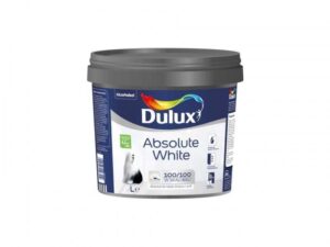 Farba emulsyjna do ścian i sufitów Dulux Absolute White 1 l