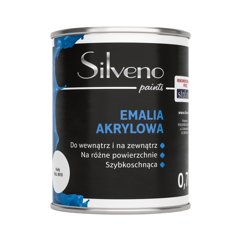 Emalia akrylowa do wnętrz i na zewnątrz różowa RAL 3015 0,7L