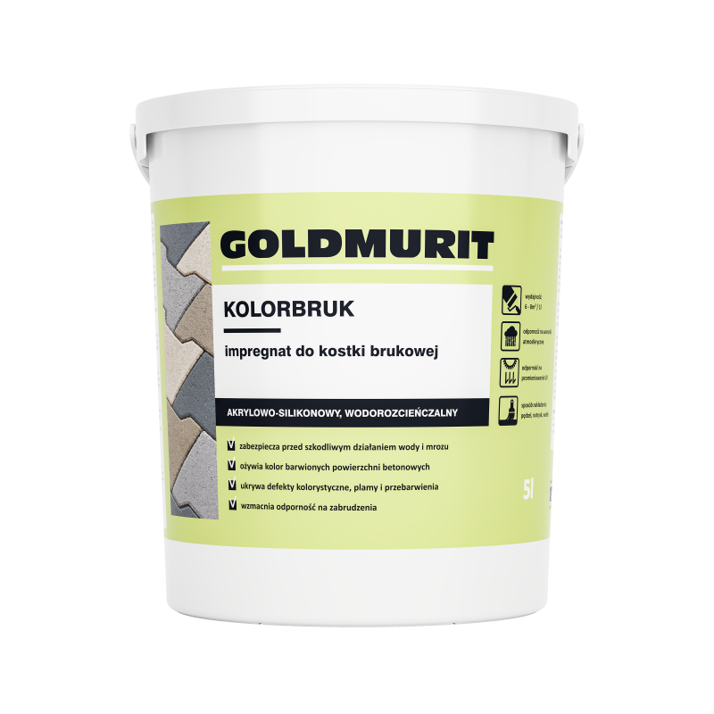 Kolorbruk impregnat do kostki brukowej czerwony 5l