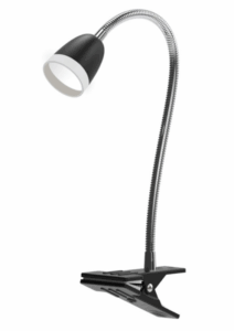 Lampka biurkowa czarna Larus klips LED 3W
