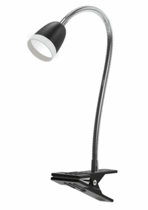 Lampka biurkowa czarna Larus klips LED 3W