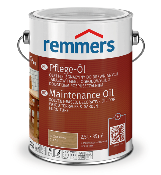 Olej do tarasów i mebli ogrodowych Remmers 0,75 l srebnoszary