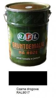 Malowanie Farba Rafil Gruntoemalia Czarny RAL 9017 półmat 5 l