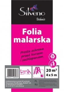 Dodatki Folia ochronna malarska lakiernicza Silveno 4 x 5 m