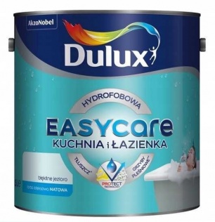 Farby kolorowe Farba hydrofobowa Dulux Easy Care Kuchnia i Łazienka biały 2,5 l