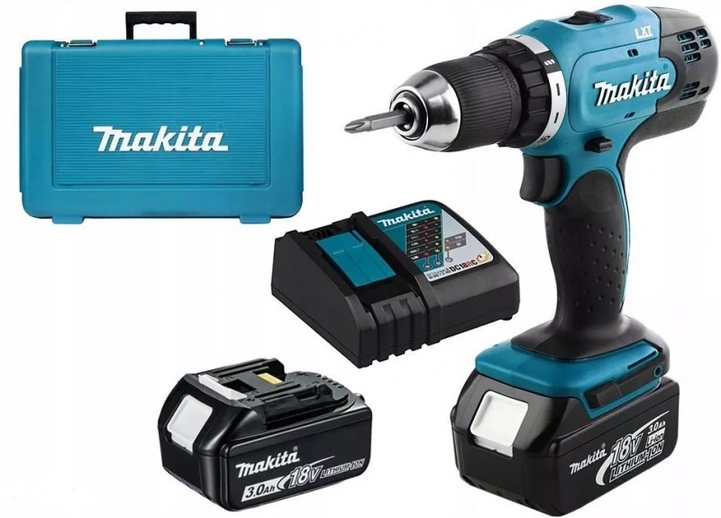 Wiertarko wkr tarka akumulatorowa Makita DDF453RFE 2x3 0 Ah 18V