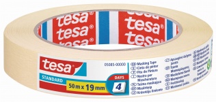 Taśmy Taśma maskująca malarska tesa® STANDARD 4 DNI 50m x 19mm