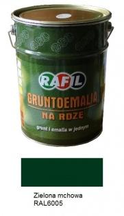 Malowanie Farba Rafil Gruntoemalia Zielony Mech RAL 6005 półmat 5 l