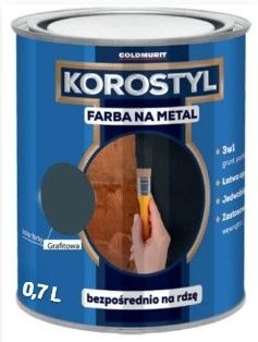 Malowanie Farba Na Metal Korostyl Grafitowy 0,7L Goldmurit
