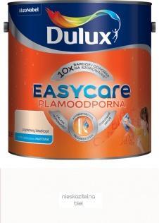 Farby kolorowe Farba plamoodporna do ścian Dulux EasyCare nieskazitelna biel 2,5 l