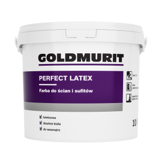 Goldmurit Farba Perfect Latex idealnie biała 10l