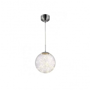 Elektryka i elektronika  Lampa Wisząca Sufitowa Andromeda Agora LED 14W Srebrna