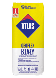 Budowa Klej żelowy do płytek wysokoelastyczny Atlas Geoflex biały 5 kg