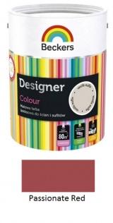 Artykuły malarskie Matowa farba lateksowa Beckers Designer Colour passionate red 2,5 l