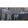 Dom Kurtyna świetlna sople 100 LED zimny biały + zimny biały flesz 13-562