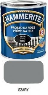 Malowanie Hammerite Farba do metalu Szary połysk 2,5 l