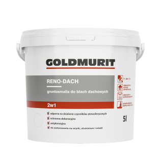 Malowanie Reno-Dach - farba do dachów ceglasty RAL8004 5l