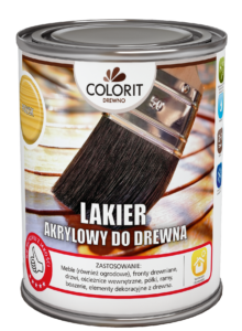 Wyniki wyszukiwania Colorit Lakier akrylowy do drewna półmat 750 ml