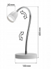 Elektryka i elektronika  Lampa biurkowa Larus biała LED 3W