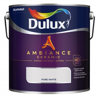 Malowanie Dulux Ambiance Ceramic Pure White 2,5L