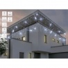 Dom Kurtyna świetlna sople 100 LED zimny biały + zimny biały flesz 75-332