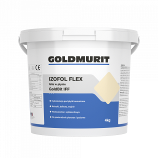 Hydroizolacja Folia w płynie Izofol Flex do wewnątrz i na zewnątrz Goldbit IFF - hydroizolacja 4kg