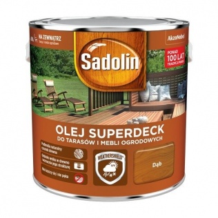 Malowanie Olej do tarasów Sadolin Superdeck bezbarwny 5 l