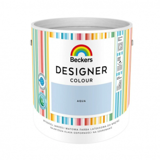 Farby kolorowe Farba Lateksowa Beckers Designer Colour Aqua 2,5 l 