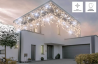 Elektryka i elektronika  Kurtyna świetlna sople 200 LED ciepły biały + zimny biały flesz 75-698