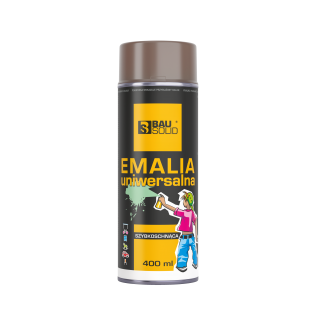 Farby wielopowierzchniowe Emalia uniwersalna brąz czekoladowy Bausolid 400ml RAL8017