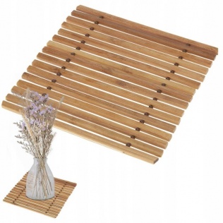 Dekoracje Podkładka bambusowa 18x18 cm