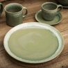 Dom Talerz płytki obiadowy ceramiczny zieleń Altom Design Reactive Cascade 25cm