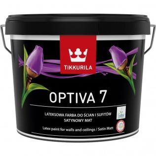 Farby wewnętrzne Farba lateksowa Tikkurila Optiva Satin Matt 7 baza c 9 l