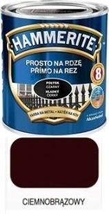 Malowanie Hammerite Farba do metalu Ciemnobrązowy połysk  2,5 l