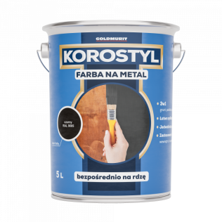 Farby do metalu Farba na Metal 3w1- Bezpośrednio na Rdzę Żółty RAL 1018 5l