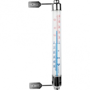 Termometry Termometr zewnętrzny z metalową oprawą