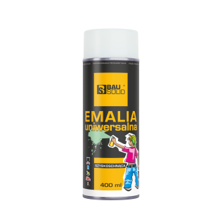  Emalia uniwersalna biała połysk Bausolid 400ml RAL9003