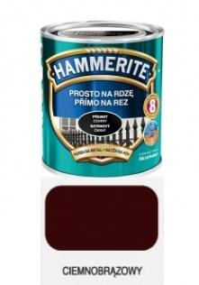 Malowanie Farba do metalu na rdzę Hammerite półmat ciemny brąz 0,25 l