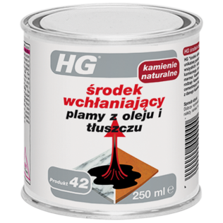 Porządki i chemia  HG środek wchłaniający plamy z oleju i tłuszczu 250ml