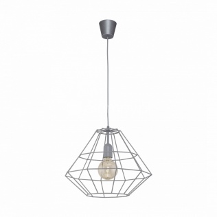 Elektryka i elektronika  Lampa sufitowa Tk Lighting Diamond 2000 szara